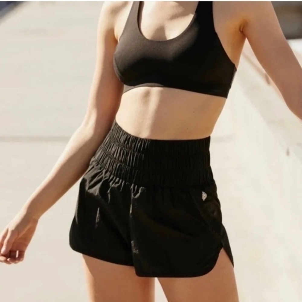 Free People Momement The Way Home Shorts High Waist Black Lined Size M